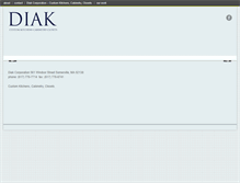 Tablet Screenshot of diakcorporation.com